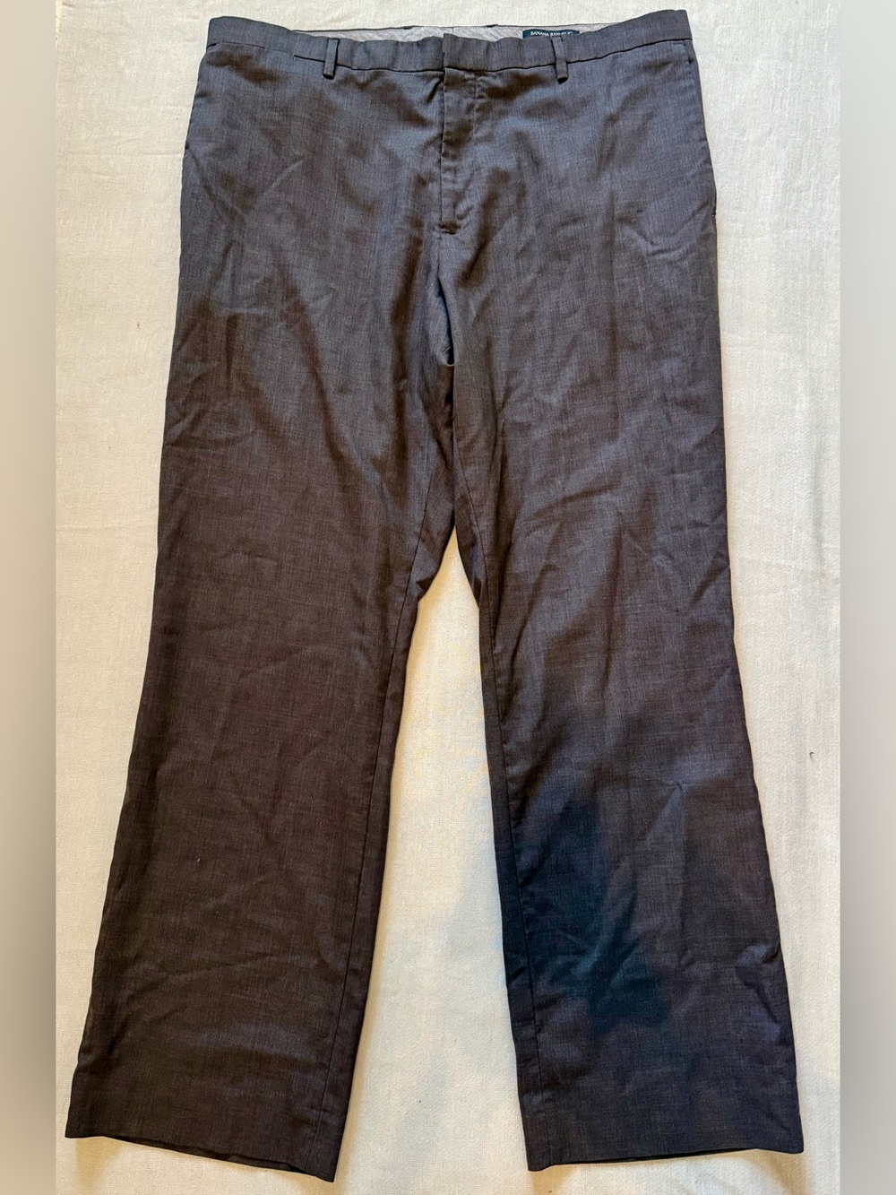 Banana Republic Men’s Charcoal Classic Fit Wool Dress Pants, Size 38x32